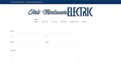 Desktop Screenshot of chrismontanaroelectric.com